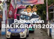 Melalui Dinas Perhubungan Pemerintah kabupaten Nganjuk Memfasilitasi 6 Armada  Bus Balik Gratis  Pemudik Lebaran Di 2026