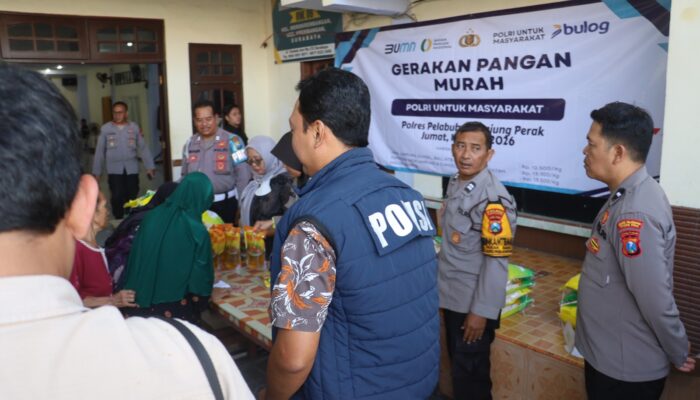 Polres Pelabuhan Tanjung Perak Gelar Gerakan Pangan Murah Serentak, Bantu Masyarakat Jelang Lebaran