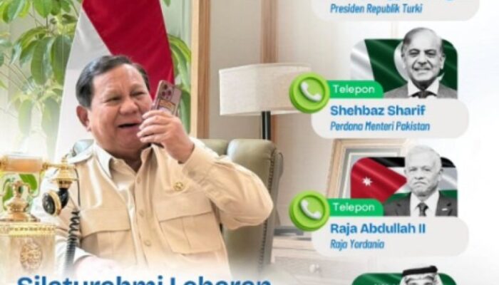 Idulfitri 1447 H, Presiden Prabowo Pererat Silaturahmi dan Persaudaraan dengan Pemimpin Negara Muslim