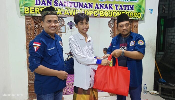 Wujud Kepedulian Insan Pers, AWPI Bojonegoro Salurkan Santunan di Desa Ngadiluhur Di bulan Suci Ramadhan