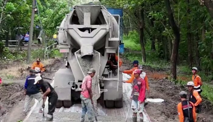 Dinas PUPR Nganjuk Memperbaiki Pembangunan Infrastruktur Jalan Ruas Lengkong – Sumbermiri