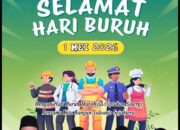 Segenap Pimpian dan Anggota DPRD Kabupaten Sidoarjo Mengucapkan Selamat Hari Buruh 1 Mei 2026