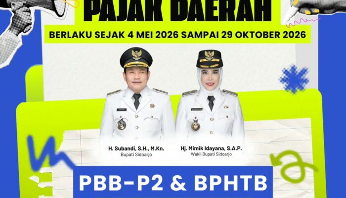Pemkab Sidoarjo Berlakukan Pembebasan Denda Pajak Daerah Hingga Oktober 2026