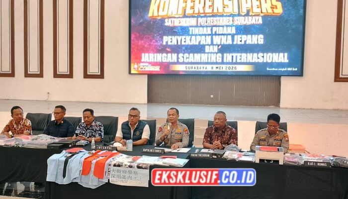 Polrestabes Surabaya Bongkar Markas Scamming Internasional, 44 Orang Diamankan