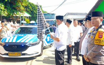 Sri Jaya Midan Melepas Calon Jemaah Haji  Kelompok Terbang 40 KJT Asal Purwakarta