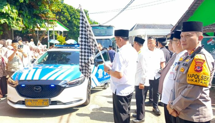 Sri Jaya Midan Melepas Calon Jemaah Haji  Kelompok Terbang 40 KJT Asal Purwakarta