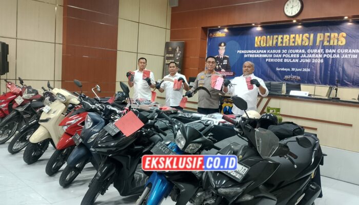 Polda Jatim Ungkap 195 Kasus 3C Selama Juni 2026, Amankan 222 Tersangka untuk Jaga Keamanan Masyarakat