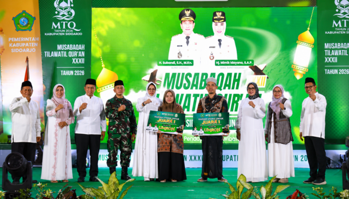 Raih 166 Poin, Kecamatan Gedangan Sabet Gelar Juara Umum MTQ ke-32 Kabupaten Sidoarjo