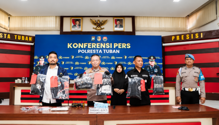 Sapu Empat Lokasi dalam Semalam, 8 Anggota “Geng Pukul” Diringkus Polresta Tuban Usai Mengeroyok Warga