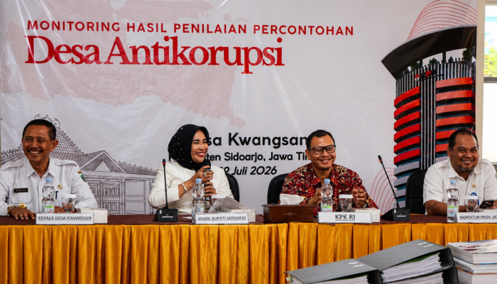 Didorong Jadi Percontohan Desa Anti Korupsi Nasional, Desa Kwangsan Sidoarjo Dimonitoring Tim KPK RI