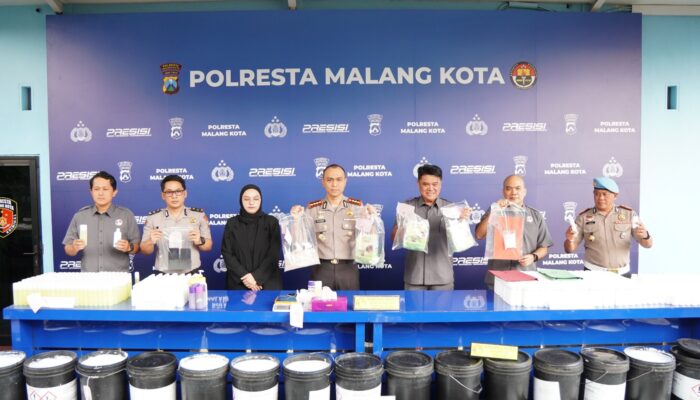 Gagalkan Peredaran 3,2 Kg Sabu dan Ribuan Ekstasi, Polresta Malang Kota Gulung Kurir Jaringan Lintas Provinsi