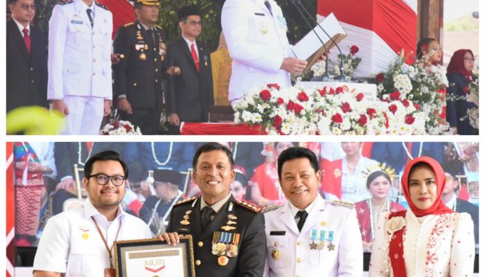 HUT Ke-81 RI di Sidoarjo, Bupati Subandi Serahkan Remisi dan Apresiasi Inovasi Pelayanan Polresta