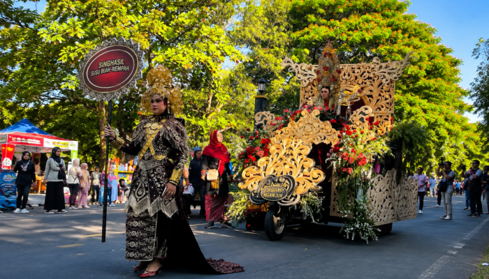 Pawai Budaya Jenjang SMP, Mendapatkan Apresiasi & Dukungan Penuh 0leh dinas Pendidikan kabupaten Nganjuk