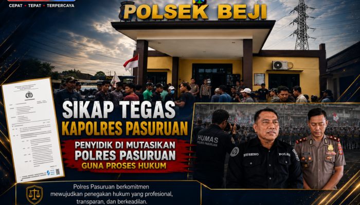 Polres Pasuruan Nonjobkan Anggota