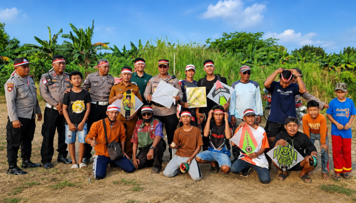 Sambut HUT RI ke-81, Polsek Buduran Gelar Lomba Layang-Layang