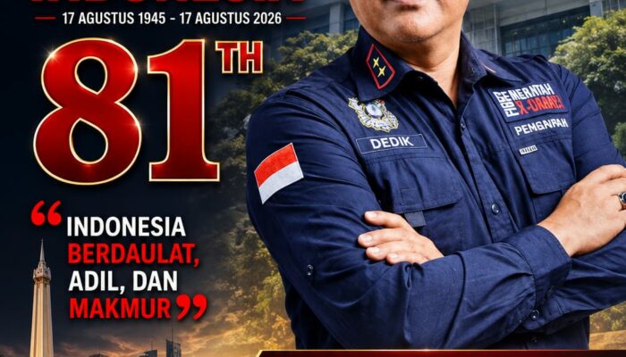 Dedik Irianto, Staf Ahli Wali Kota Surabaya Mengucapkan Selamat Peringatan Dirgahayu Republik Indonesia ke-81 Th, 17 Agustus 2026