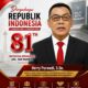 Herry Purwadi, Kadisbudporapar Kota Surabaya Mengucapkan Selamat Peringatan Dirgahayu Republik Indonesia ke-81 Th, 17 Agustus 2026