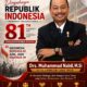 Drs. Muhammad Nabil, Ketua Umum Koni Jatim Mengucapkan Selamat Peringatan Dirgahayu Republik Indonesia ke-81 Th, 17 Agustus 2026