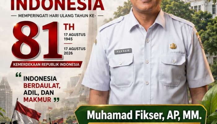 M. Fikser, Kadis Lingkungan Hidup Kota Surabaya Selamat Peringatan Dirgahayu Republik Indonesia ke-81 Th, 17 Agustus 2026