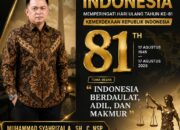 Ketua Umum Yayasan Bantuan Hukum Pelopor: HUT ke-81 RI Momentum Memperkuat Keadilan, Persatuan, dan Pengabdian kepada Masyarakat