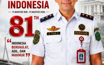 Mohammad Yusuf Wibiseno, S. Sos., MM. Kepala Dinas Perhubungan Kabupaten Pamekasan Mengucapkan Selamat Memperingati  Dirgahayu Republik Indonesia Ke – 81 Tahun, 17 Agustus 2026