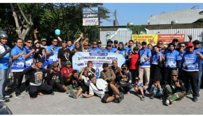 Didalam Pelaksanaan GOWES dan Sosialisasi dari Dishub Sidoarjo Harhubnas ke 55 Tahun 2026 Gowes Aman Fasilitas Nyaman
