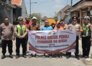 Polres Gresik Peduli, Salurkan Bantuan Air Bersih untuk Warga Tiga Desa Terdampak Kekerigan di Balongpanggang