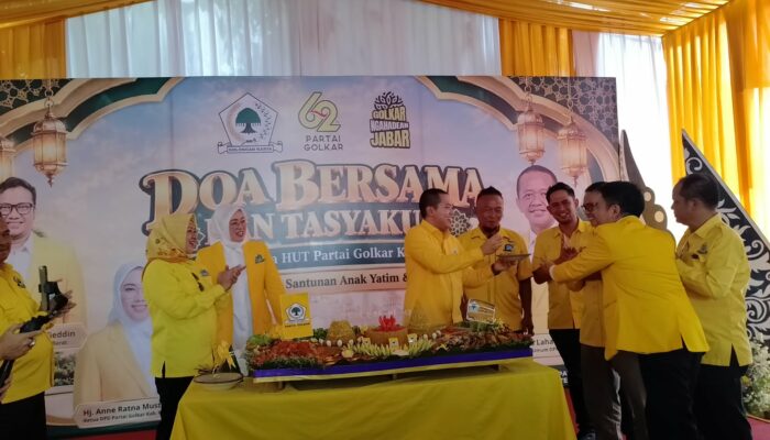 HUT Golkar ke-62 Dihadiri Yatim Piatu dan Dhuafa, Anne Siap Musda