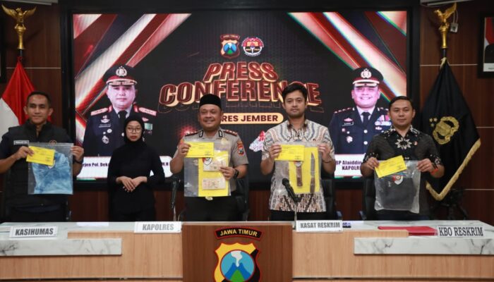 Kurang dari 24 Jam, Polres Jember Tangkap Dua Terduga Perampok Toko Emas